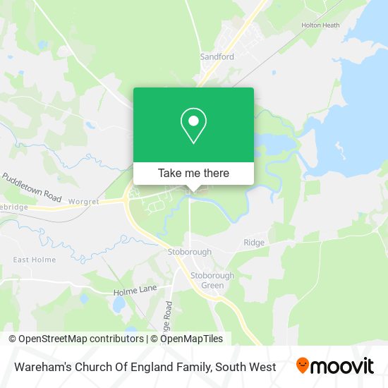 Wareham's Church Of England Family map