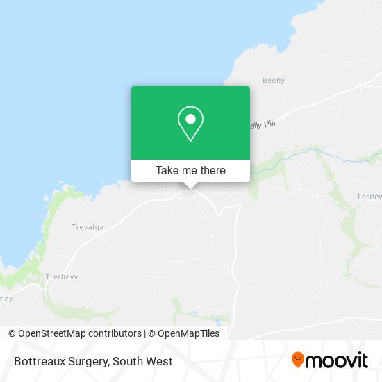 Bottreaux Surgery map