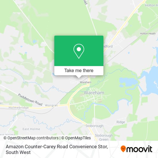 Amazon Counter-Carey Road Convenience Stor map