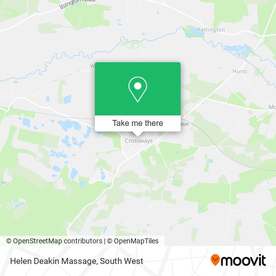 Helen Deakin Massage map