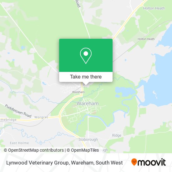 Lynwood Veterinary Group, Wareham map