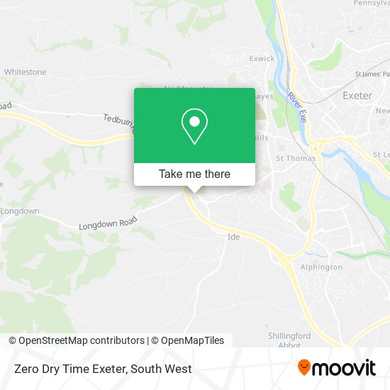 Zero Dry Time Exeter map