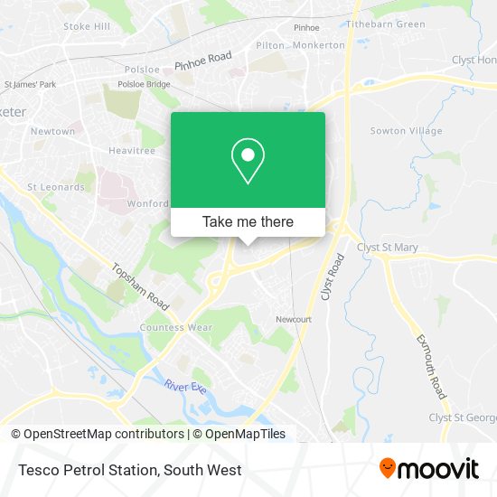 Tesco Petrol Station map