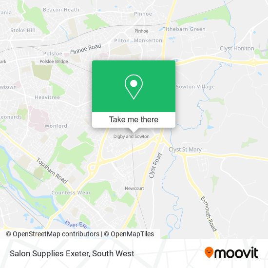 Salon Supplies Exeter map