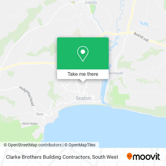 Clarke Brothers Building Contractors map