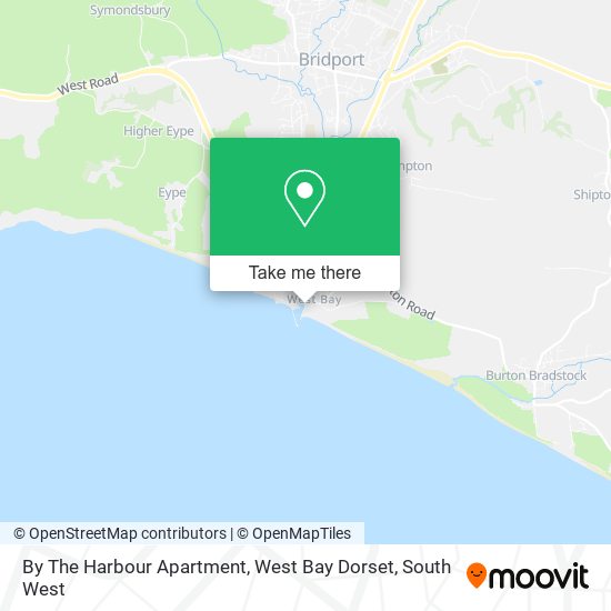 By The Harbour Apartment, West Bay Dorset map
