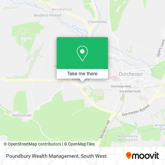 Poundbury Wealth Management map