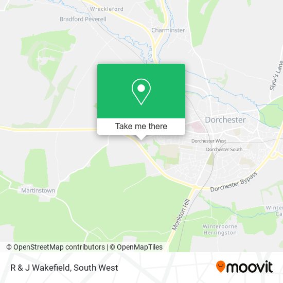 R & J Wakefield map