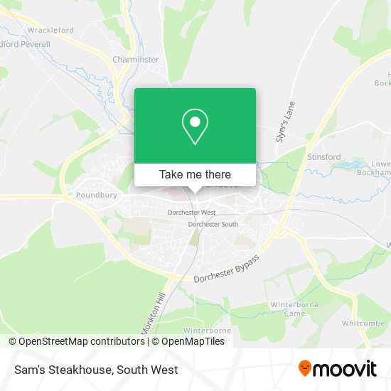Sam's Steakhouse map