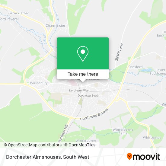 Dorchester Almshouses map