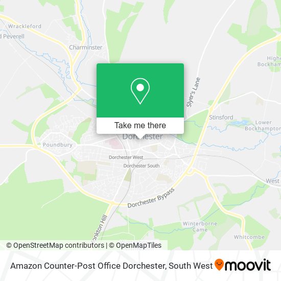 Amazon Counter-Post Office Dorchester map