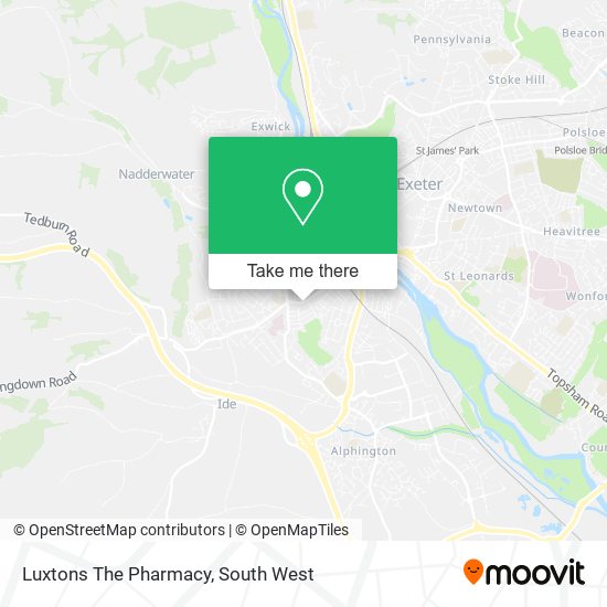 Luxtons The Pharmacy map