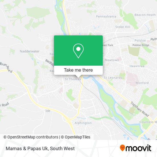 Mamas & Papas Uk map