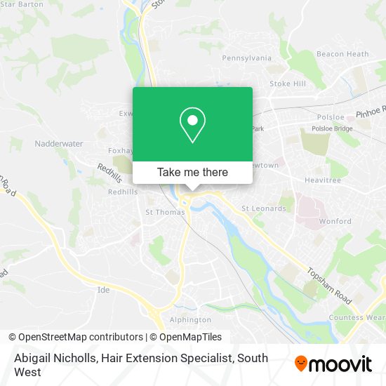Abigail Nicholls, Hair Extension Specialist map