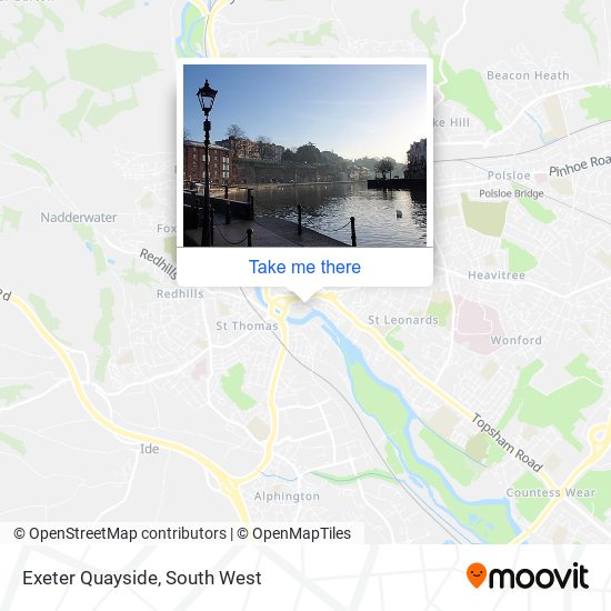 Exeter Quayside map