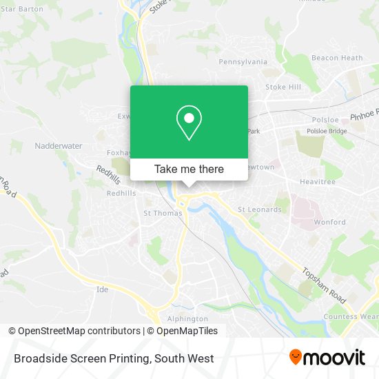 Broadside Screen Printing map