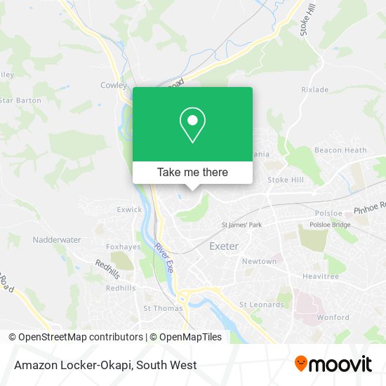 Amazon Locker-Okapi map