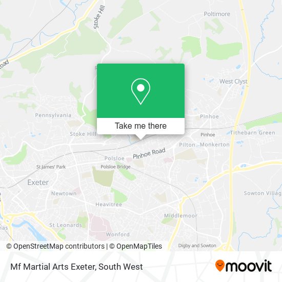 Mf Martial Arts Exeter map