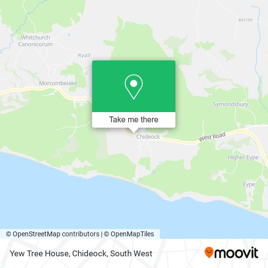 Yew Tree House, Chideock map