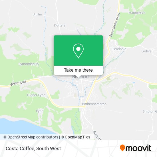 Costa Coffee map