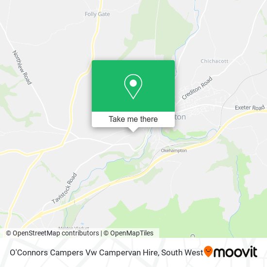 O'Connors Campers Vw Campervan Hire map