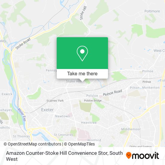 Amazon Counter-Stoke Hill Convenience Stor map
