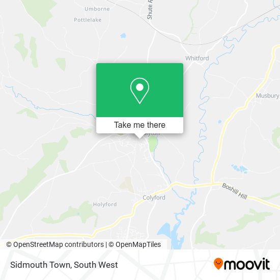 Sidmouth Town map