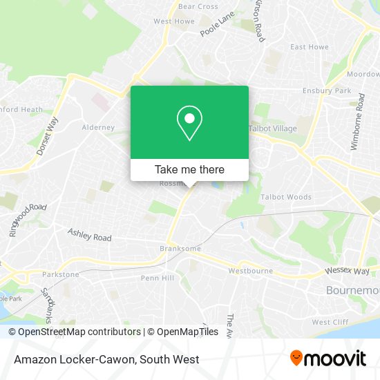 Amazon Locker-Cawon map