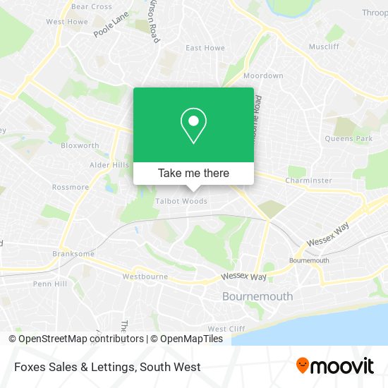 Foxes Sales & Lettings map