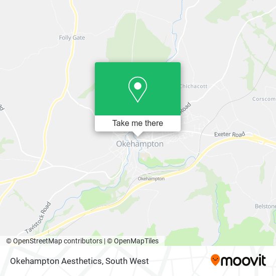 Okehampton Aesthetics map