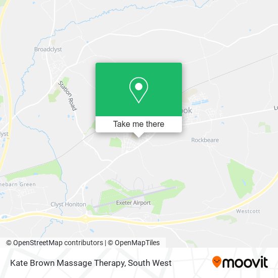 Kate Brown Massage Therapy map