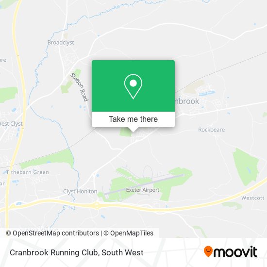 Cranbrook Running Club map