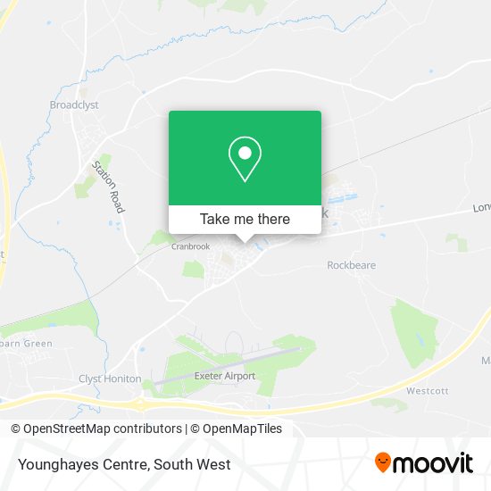 Younghayes Centre map