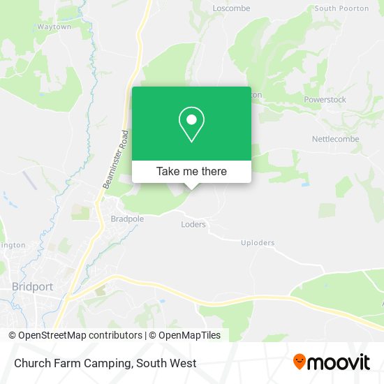 Church Farm Camping map