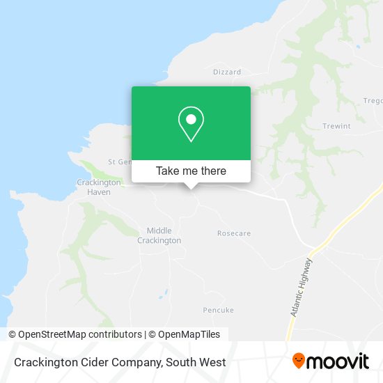 Crackington Cider Company map