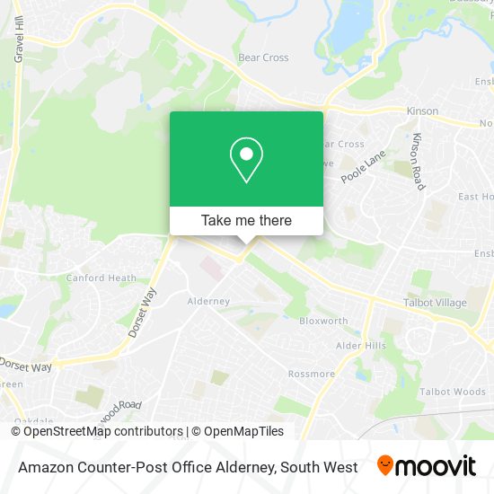 Amazon Counter-Post Office Alderney map