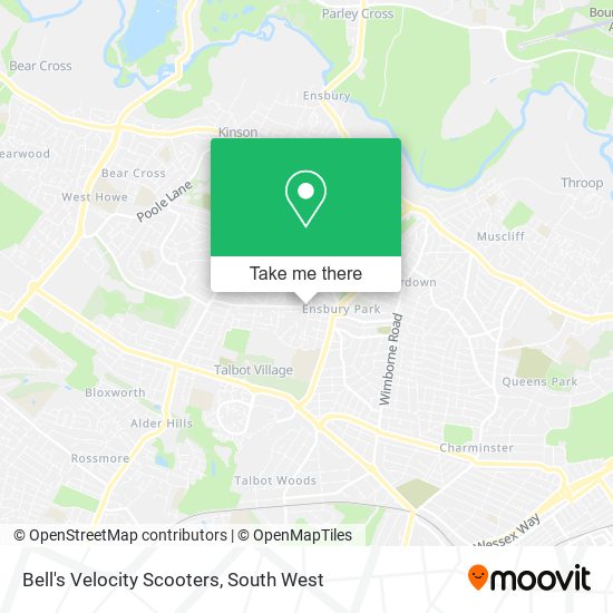 Bell's Velocity Scooters map