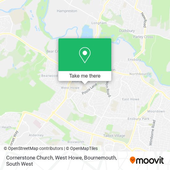 Cornerstone Church, West Howe, Bournemouth map