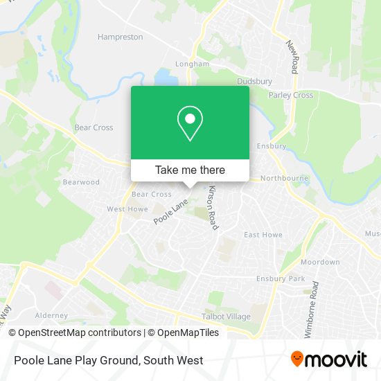 Poole Lane Play Ground map