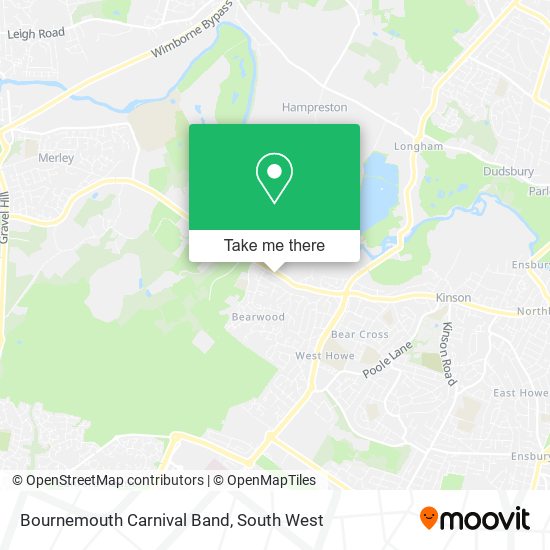 Bournemouth Carnival Band map