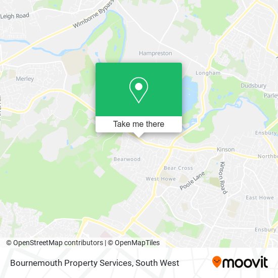 Bournemouth Property Services map