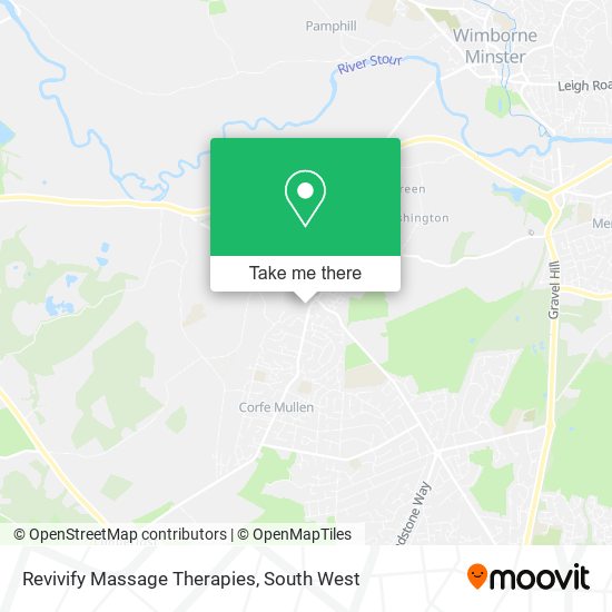 Revivify Massage Therapies map