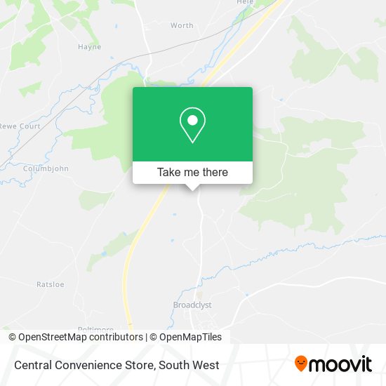 Central Convenience Store map