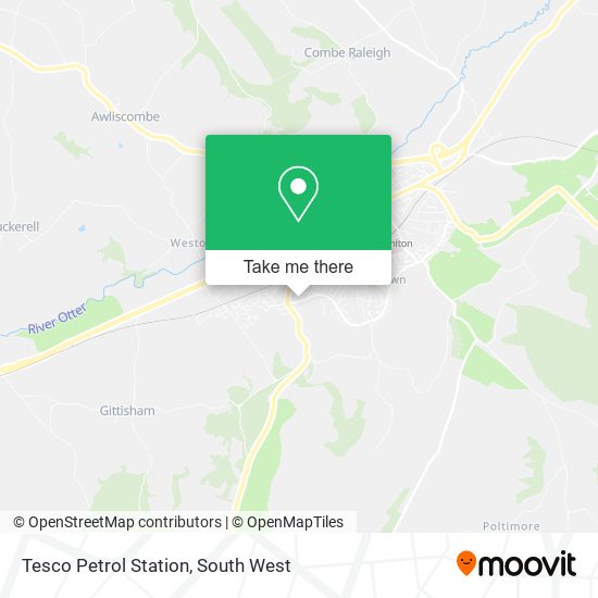 Tesco Petrol Station map