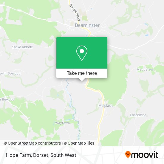 Hope Farm, Dorset map