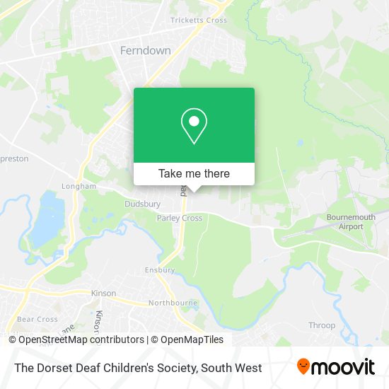The Dorset Deaf Children's Society map