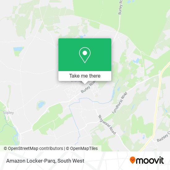 Amazon Locker-Parq map