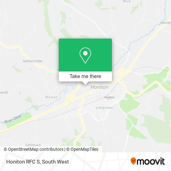 Honiton RFC S map