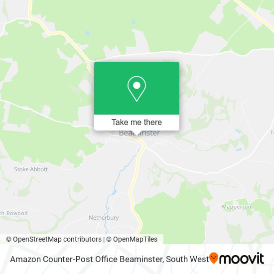 Amazon Counter-Post Office Beaminster map