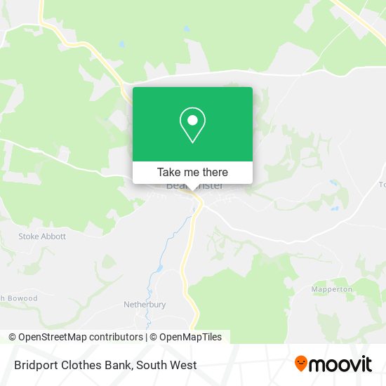 Bridport Clothes Bank map